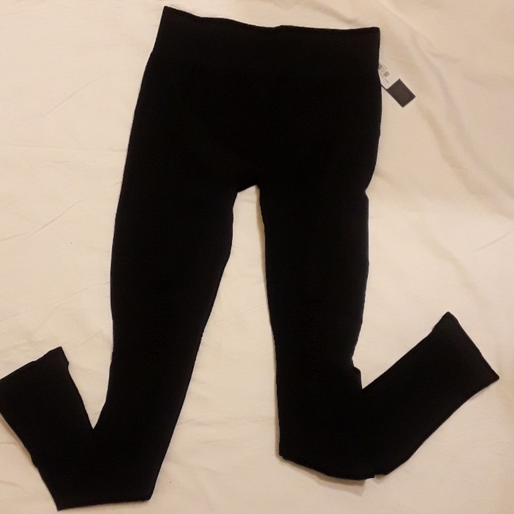 Black distressed tights